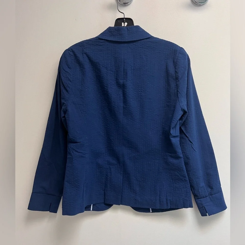 DRAPER JAMES RSVP Women’s Blue Textured Blazer - Size XS - Picture 5 of 9